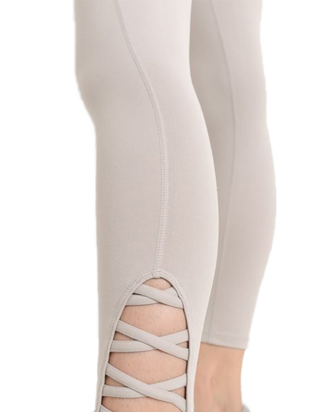 NWT Yoga pants Criss Cross Cutouts 7/8 Length legging - Picture 2 of 4